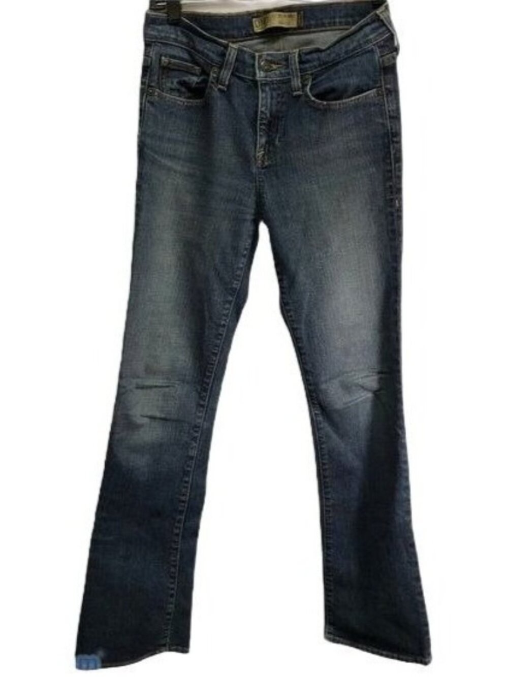 old navy OND denim just blow waist boot cut jeans blue zipper button loops READ
